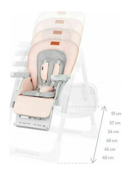 Momi Yumtis Klappbarer Baby Hochstuhl mit Höhenverstellbar Rosa