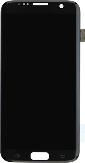 Samsung Οθόνη με Μηχανισμό Αφής και Πλαίσιο για Galaxy S7 Edge (Μαύρο)