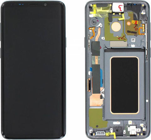 Samsung Οθόνη με Μηχανισμό Αφής και Πλαίσιο για Galaxy S9+ (Γκρι)