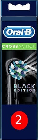 Oral-B CrossAction Ανταλλακτικά για Black 2τμχ