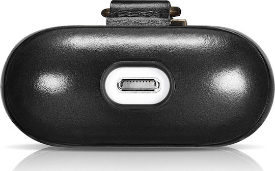 iCarer Vintage with The Hook Leather Case with Keychain Black for Apple AirPods 3