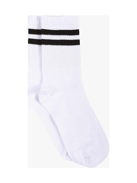 Basehit Women's Solid Color Socks White