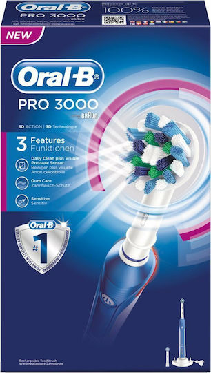 Oral-B Pro 3000 Electric Toothbrush with Timer and Pressure Sensor