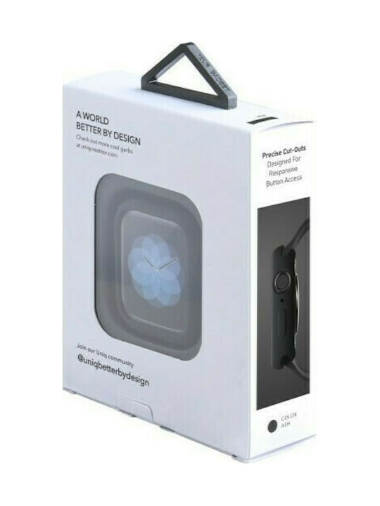 Uniq Lino Θήκη Σιλικόνης σε Μαύρο χρώμα για το Apple Watch 44mm