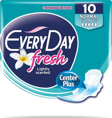 Every Day Fresh Normal Ultra Plus Σερβιέτες με Φτερά για Κανονική Ροή 5 Σταγόνες 10τμχ