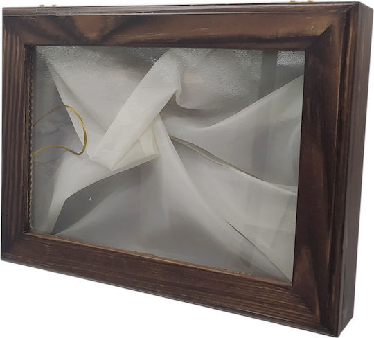 Korres Craft Country Στεφανοθήκη Τοίχου Ορθογώνια Ξύλινη Walnut Brown 26x37εκ.