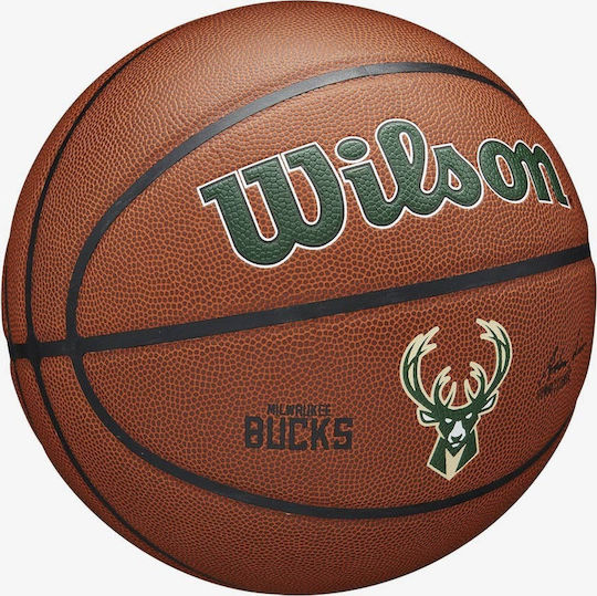Wilson NBA Milwaukee Bucks Basket Ball Indoor/Outdoor