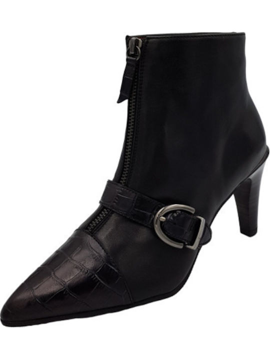 Hispanitas Belen 7 Leather Women's Ankle Boots Black