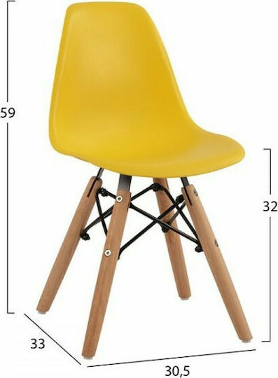 Kinderstühle Kid Gelb 4Stück