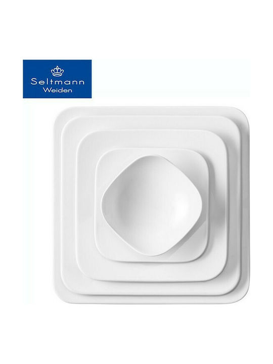 Espiel Coup Fine Dining Servierschüssel Oval aus Porzellan White 13x13cm 1Stück