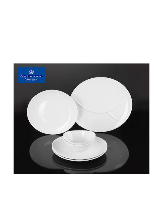 Espiel Meran Salatschüssel Keramik Weiß 25.5x21.5x9.6cm 1Stück
