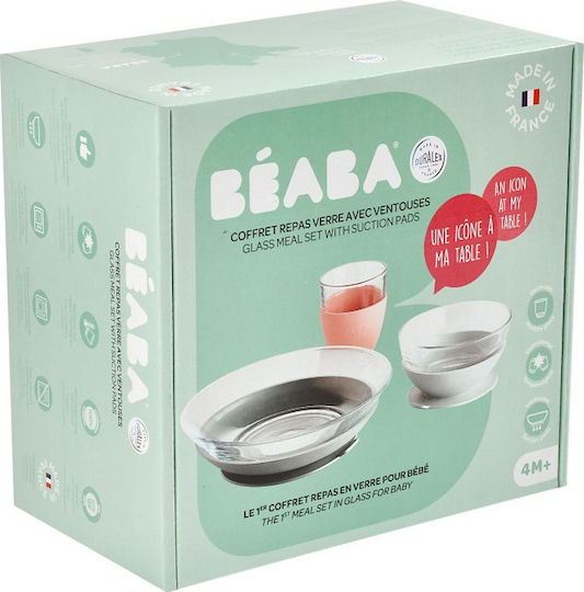 Beaba Set De Hrană Duralex Din Sticlă Multicolor 2 Piese