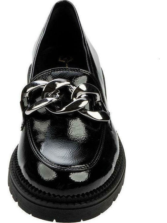 S Γυναικεία Loafers σε Μαύρο Χρώμα