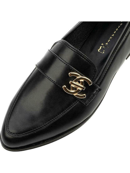 S Γυναικεία Loafers σε Μαύρο Χρώμα