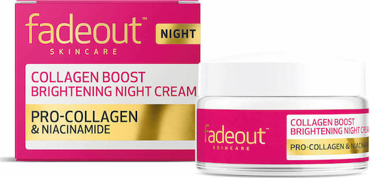 Fade Out Collagen Boost Brightening Night Cream Ενυδατική Κρέμα Προσώπου Νυκτός 50ml