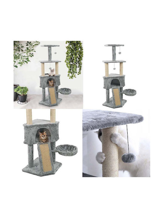 Timeless Tools Ονυχοδρόμιο Γατόδεντρο Γκρι 4 επιπέδων 80x54x125εκ.