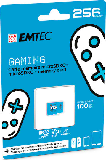 Emtec Gaming microSDXC 256GB U3 V30 A1 UHS-I 100MB/s