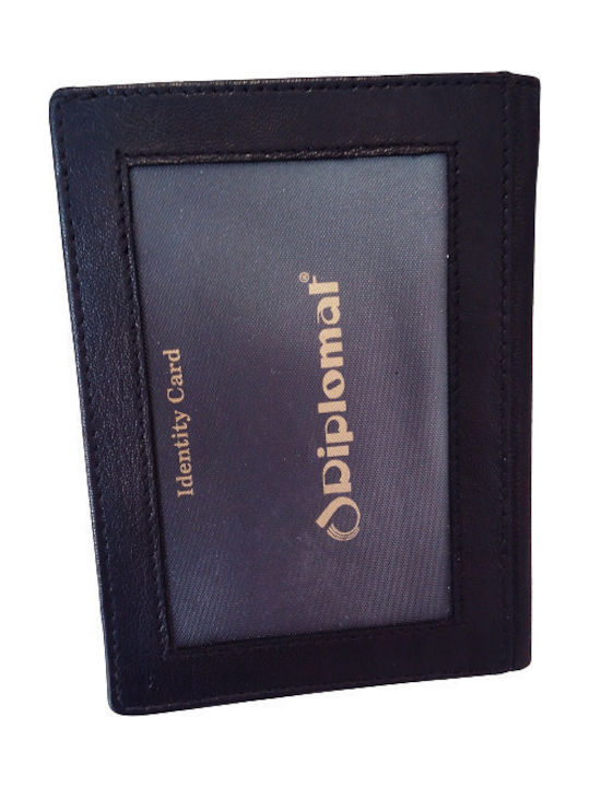 Δερμάτινο Ανδρικό Πορτοφόλι Καρτών με RFID Μαύρο