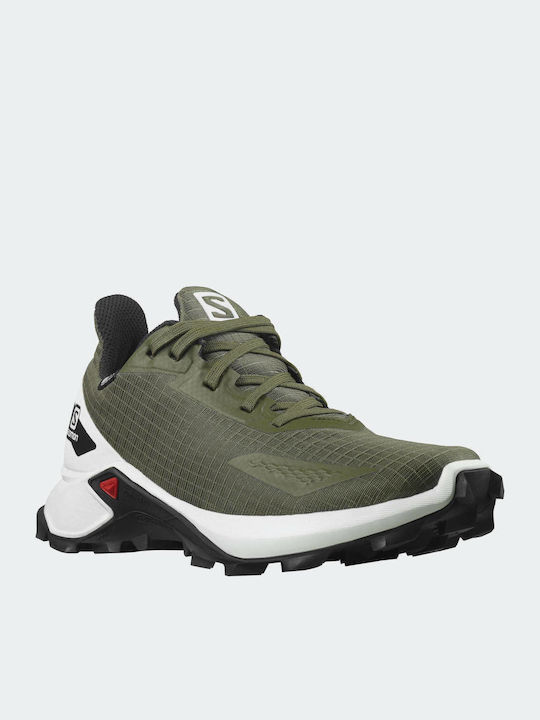 Alphacross Blast Αδιάβροχα Αθλητικά Παιδικά Παπούτσια Running με Κορδόνια Πράσινα