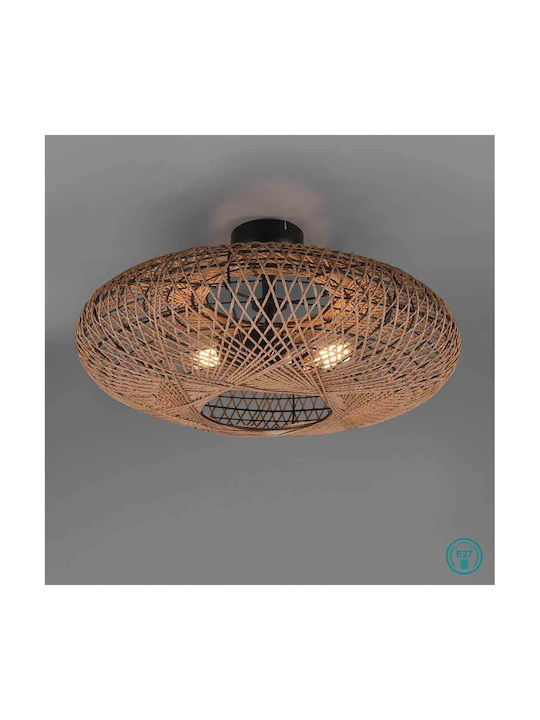 Trio Lighting Hedda Deckenleuchte 52cm Braun mit Fassung E27