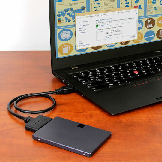 StarTech USB312SAT3CB USB 3.1 (10Gbps) Adapter Cable For 2.5" SATA Drives 0.5m Black