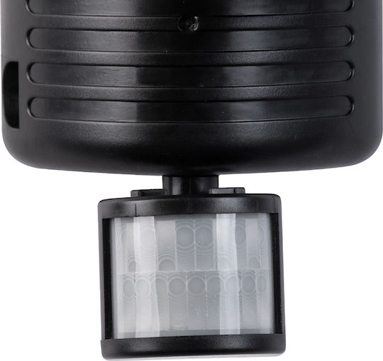 GloboStar Στεγανός Ηλιακός Προβολέας LED 10W Ψυχρό Λευκό 6000K με Αισθητήρα Κίνησης IP54
