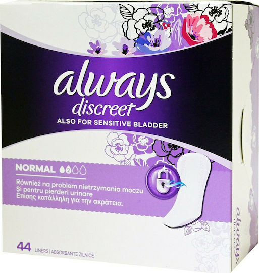 Always Discreet Normal Women's Incontinence Pad Normal Flow 2 Drops 44pcs