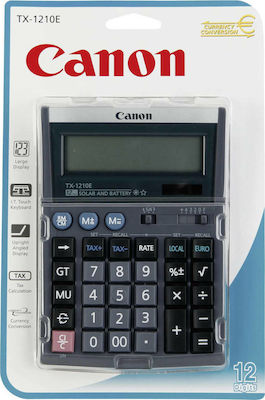 Canon TX-1210E Taschenrechner 12 Ziffern in Silber Farbe 4100A014