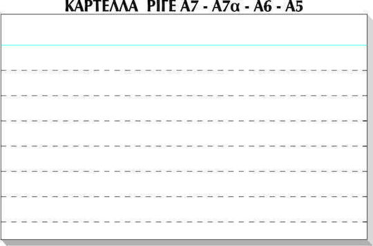 CHartosyn Carduri dungi albe A5 Notebook 100 Foi (100buc)
