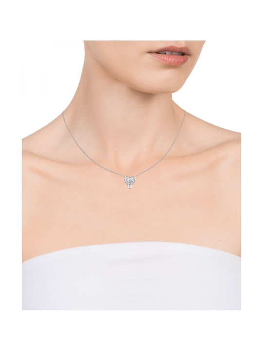 Viceroy Necklace with design Heart with Zircon