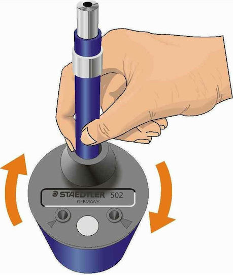 Staedtler Mars 502 Plastic Pencil Sharpener Blue Barrel