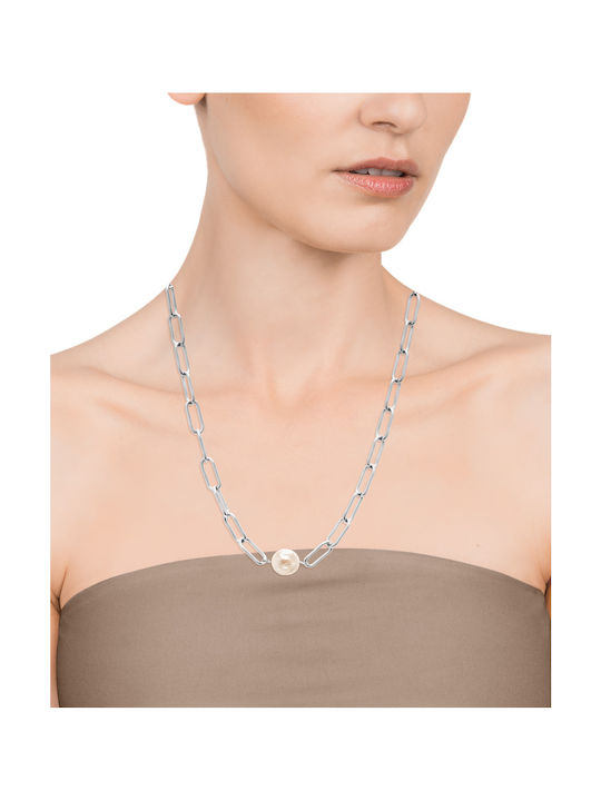 Viceroy Necklace from Steel with Pearls Chic Collection