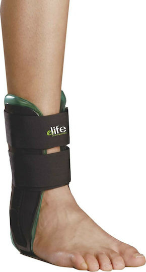 E-Life Bracing Air Gel Premium Ankle Регулируем Сплит Глезен в Черен Цвят