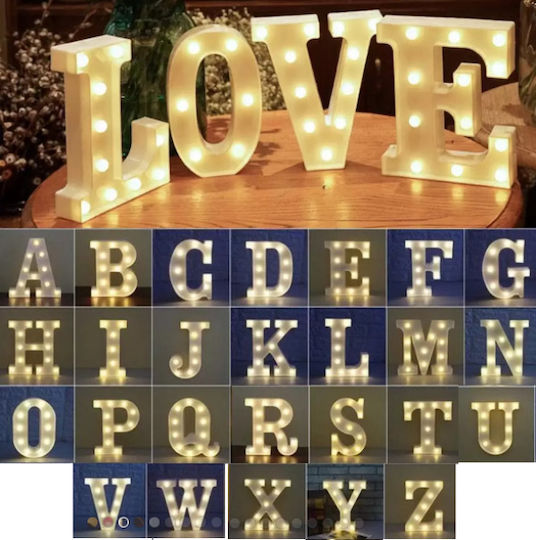 Motarro Decorative Lamp Letter White