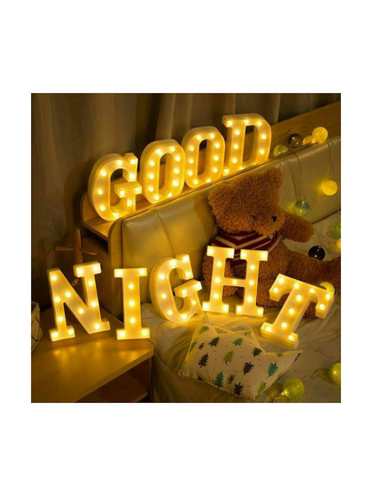 Decorative Lamp Letter LED Battery White