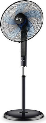 Izzy IZ-9004 223433 Pedestal Fan 70W Diameter 46cm with Remote Control