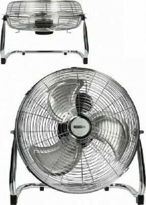 DictroLux 586125 Ανεμιστήρας Δαπέδου 120W Διαμέτρου 51cm Ασημί