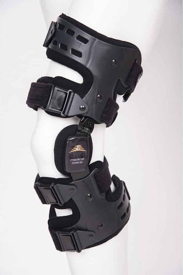 Medical Brace MB.4090 OA Varus Valgus Νάρθηκας Μηροκνημικός Αριστερής Πλευράς σε Μαύρο Χρώμα