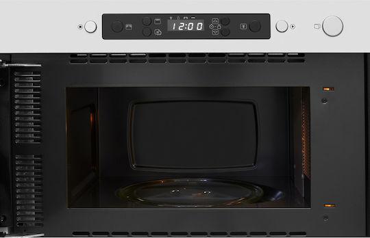 Whirlpool Εντοιχιζόμενος Φούρνος Μικροκυμάτων με Grill 22lt Inox