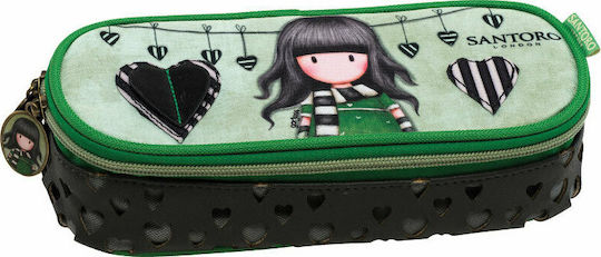 Santoro Gorjuss The Scarf Pencil Case with 1 Compartment Green