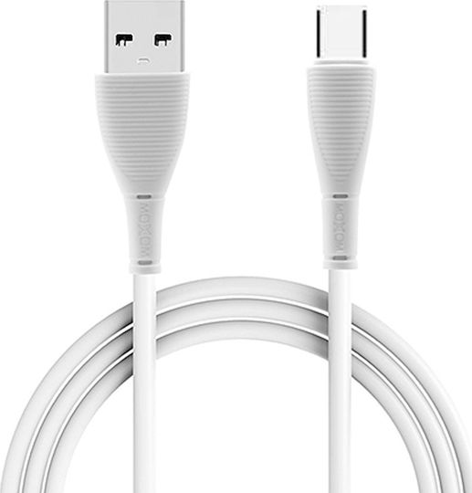 Moxom CC-63 USB 2.0 Cable USB Type-C Male - USB-A White 1m