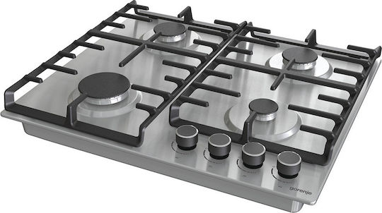 Gorenje Εστία Υγραερίου Αυτόνομη Inox 60x52εκ. Ασημί