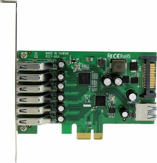 StarTech Κάρτα PCI σε 7 θύρες USB 3.0 7-Port PCI Express USB 3.0 Card - Standard and Low-Profile Design