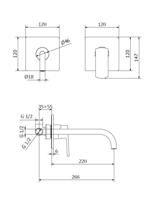 Ottone Meloda Lexus Αναμεικτική Μπαταρία Νιπτήρα Ασημί