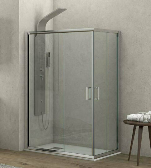Karag New Flora 100 Кабинет Душ с Плъзгащи се Врата 70x100x180см Прозрачно стъкло Karag New Flora 100 Кабинет Душ с Плъзгащи се Врата 70x100x180см Прозрачно стъкло