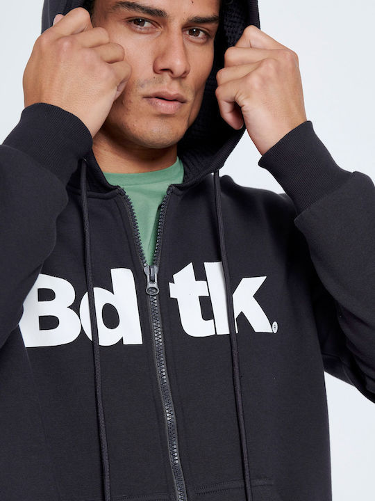 Black Hoodie Cardigan