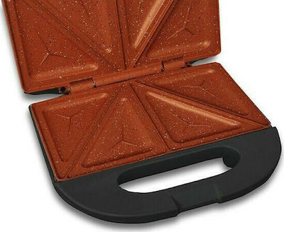 Eldom Sandwichmaker mit Keramikplatten für for 2 Sandwiches Sandwiches 750W Schwarz