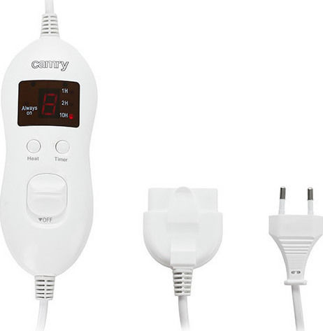 Camry CR 7423 Pătură Electrică Single Lavabilă cu Temporizator Bej 60W 80x150cm
