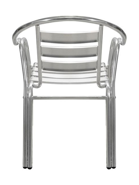 Outdoor-Stuhl Aluminium Silber 54x59x73εκ.