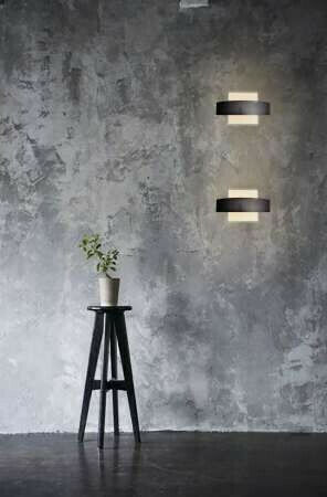Leggenda Modern Lamp Wall with Integrated LED and Warm White Light Black 25x24cm